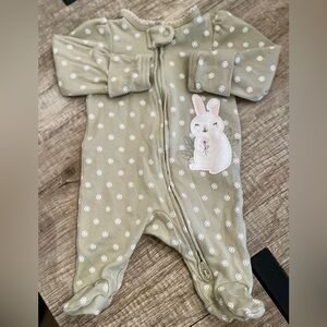 Carters Double Zip Footie Sleeper - Size NB